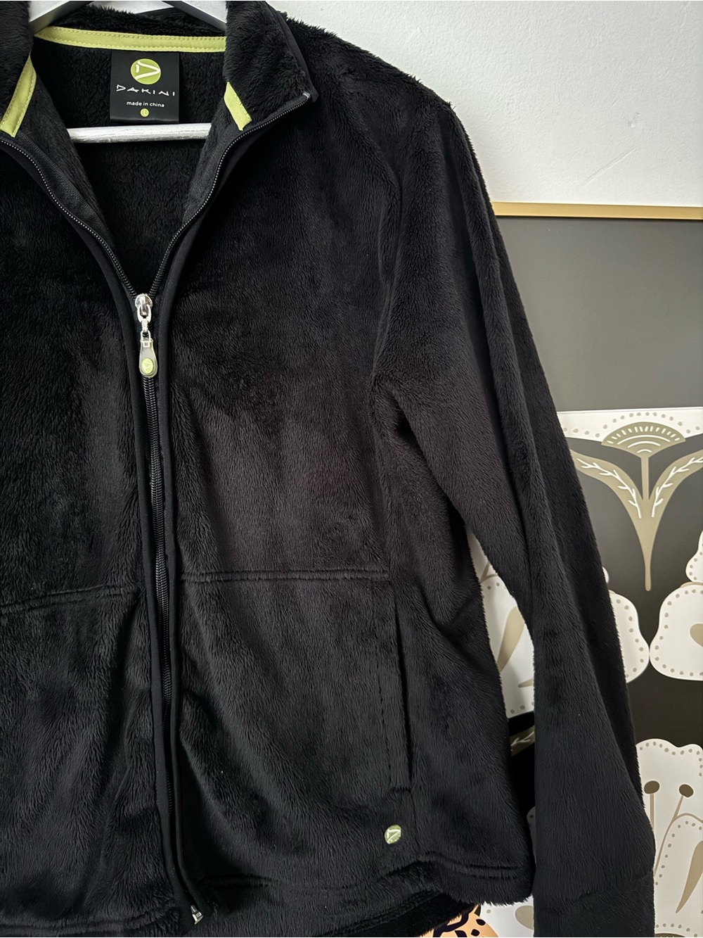 Dakini Black Teddy Zip Jacket